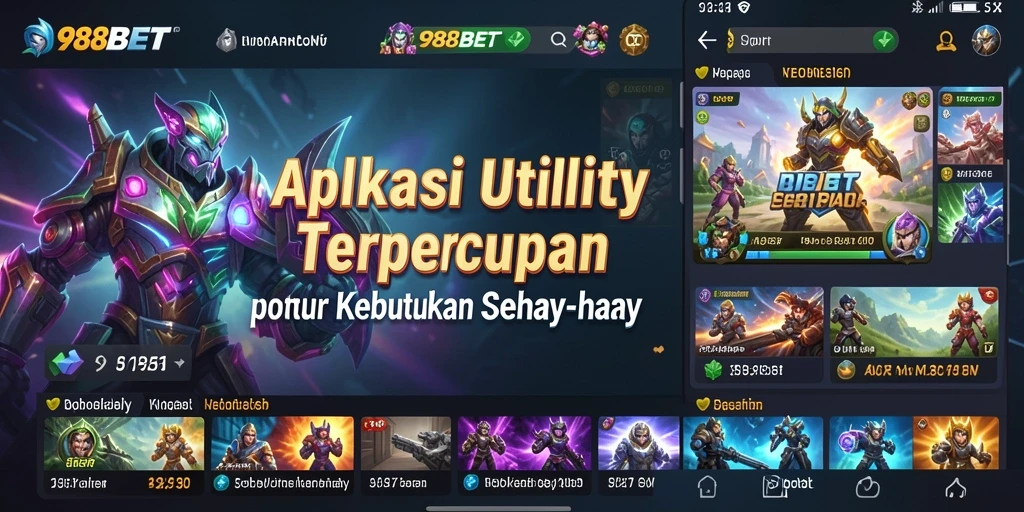 Screenshot utama 988BET yang menunjukkan fitur Utility yang mudah digunakan.