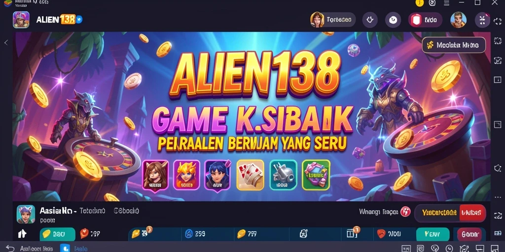 Screenshot gameplay ALIEN138 menampilkan suasana kasino yang menarik.