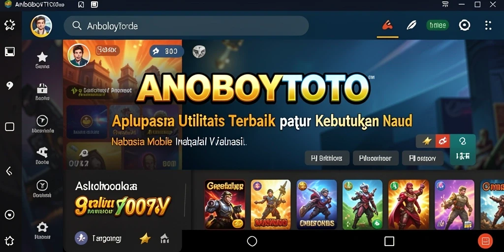 Tampilan aplikasi ANOBOYTOTO yang intuitif dan mudah digunakan.