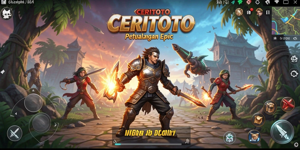 Tampilan gameplay menarik dalam game ARPG CERITOTO.