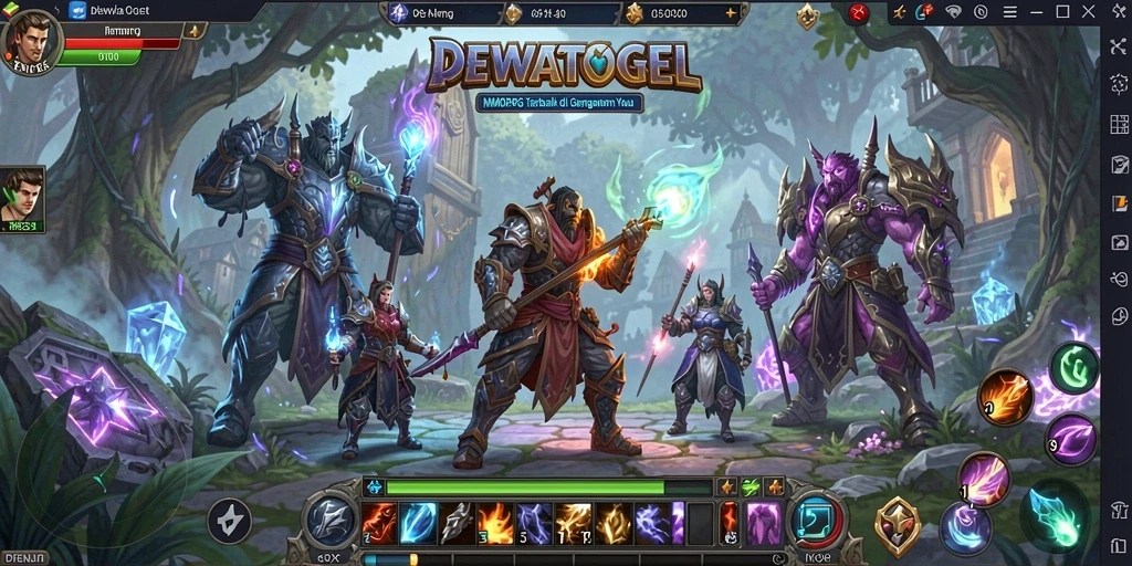 Screenshot utama <strong>DEWATOGEL</strong> menampilkan gameplay seru MMORPG.