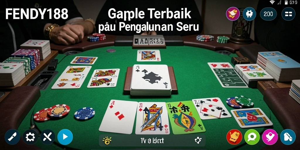 Screenshot gameplay FENDY188 dengan suasana bermain Gaple yang mengasyikkan.