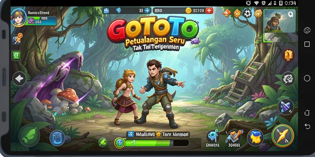 Screenshot menarik dari gameplay GOTOTO yang menampilkan aksi petualangan.
