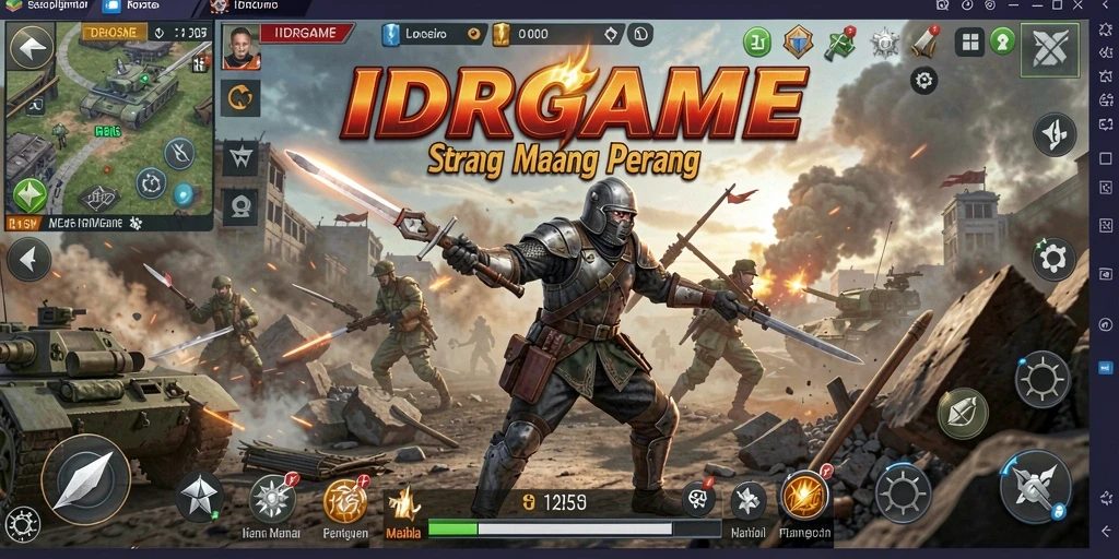 Screenshot gameplay menegangkan dari IDRGAME dengan strategi yang mendalam.