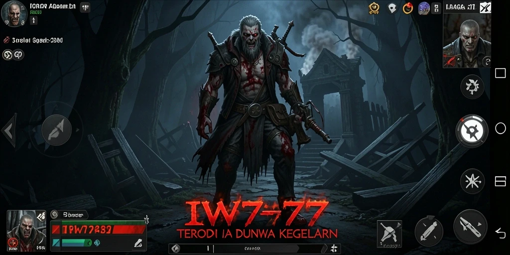 Tampilan gameplay IW777 yang menegangkan dan menyeramkan.