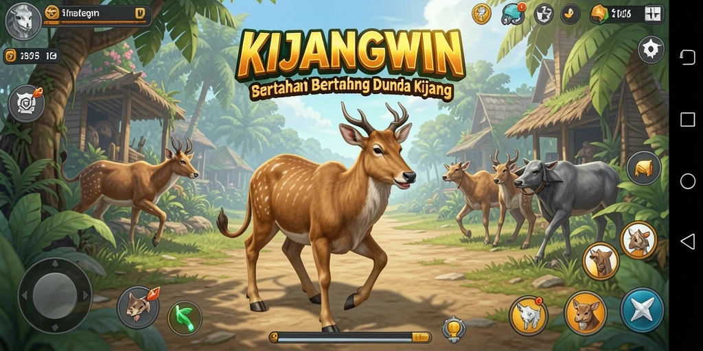 Screenshot gameplay KIJANGWIN yang menunjukkan pertempuran seru.