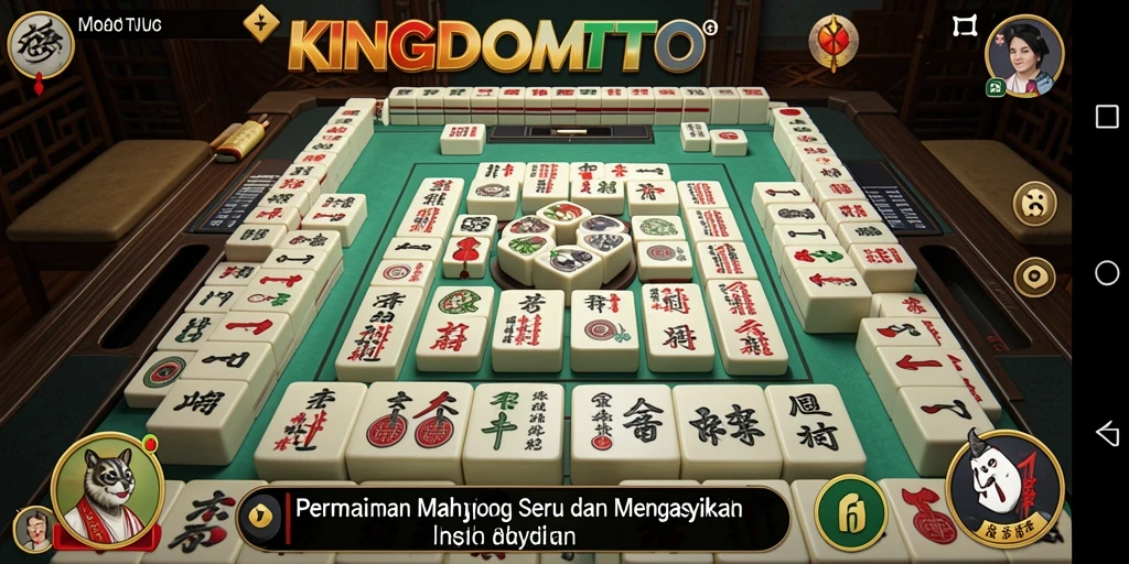 Screenshot gameplay <strong>KINGDOMTOTO</strong> menunjukkan serunya bermain Mahjong.