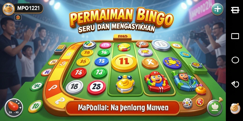 Tampilan gameplay seru dalam MPO1221 dengan aksi Bingo yang mendebarkan.