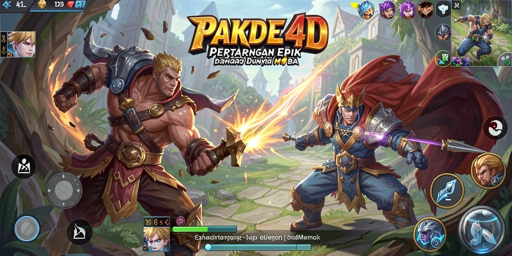 Tampilan gameplay yang seru dan mendebarkan di PAKDE4D.