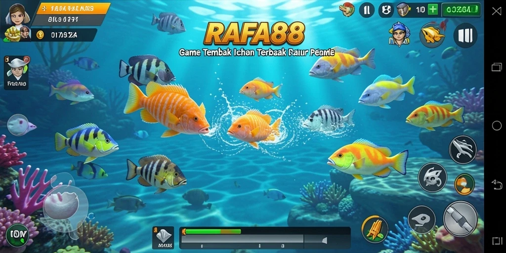 Tampilkan gameplay seru di RAFA88 dengan berbagai jenis ikan yang menarik.