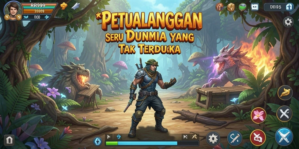 Gameplay <strong>RR999</strong> menampilkan suasana petualangan yang mendebarkan dan mendetail.