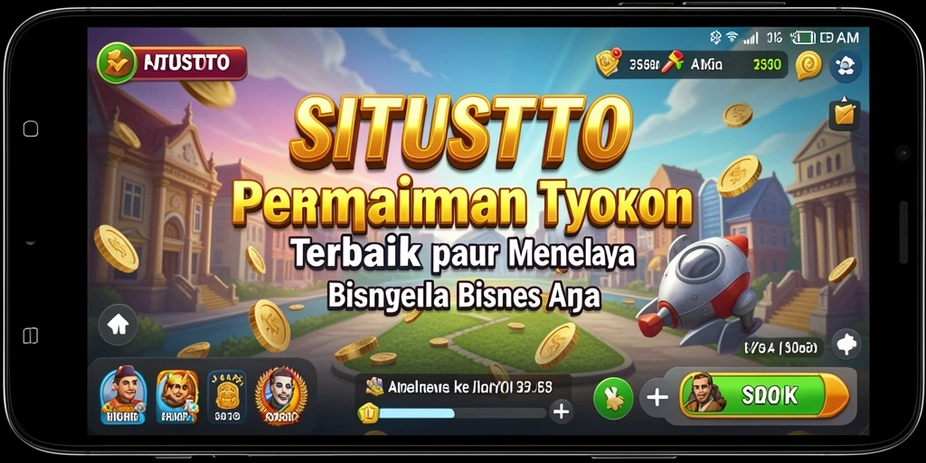 Screenshot gameplay SITUSTOTO menampilkan pengelolaan bisnis yang seru.