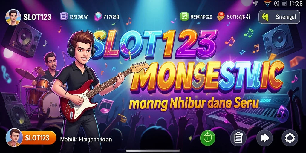 Tampilan gameplay <strong>SLOT123</strong> yang penuh warna dan interaktif.