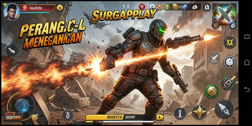 Tampilan gameplay SURGAPLAY yang menegangkan dan menarik.