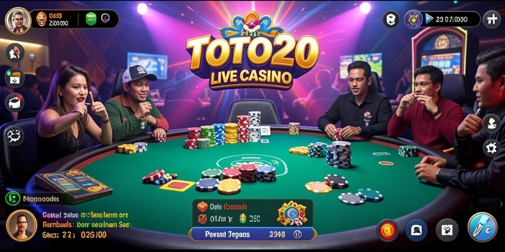 Gameplay Live Casino TOTO20 yang mendebarkan dan interaktif.
