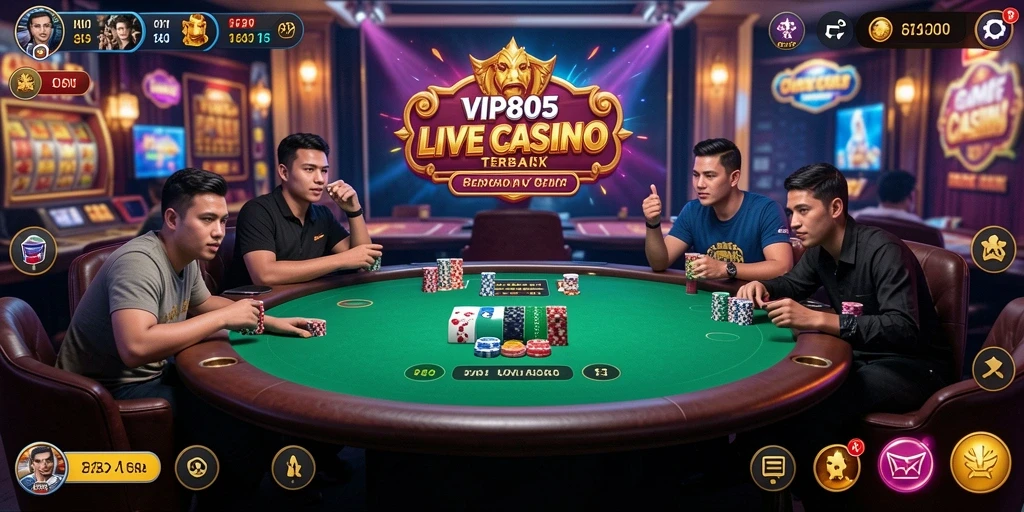 Tampilan screenshot VIP805 menampilkan gameplay seru di Live Casino.